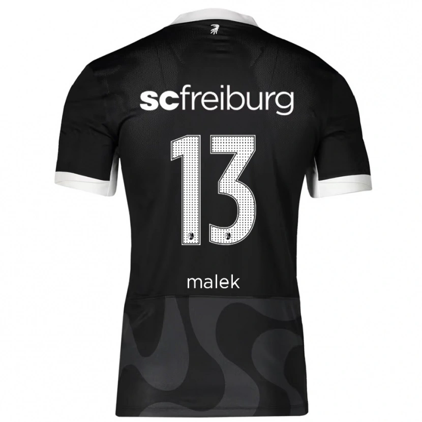 Danxen Niño Camiseta Jannik Malek #13 Negro Blanco 2ª Equipación 2025/26 La Camisa México