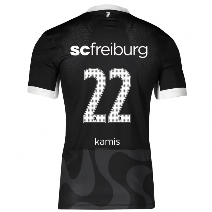 Danxen Niño Camiseta Marcel Kamis #22 Negro Blanco 2ª Equipación 2025/26 La Camisa México