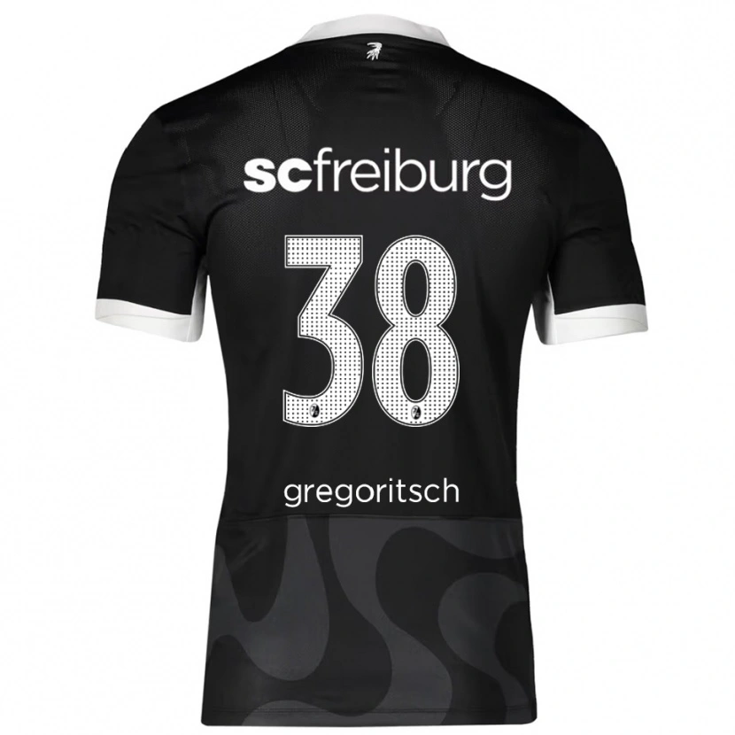 Danxen Niño Camiseta Michael Gregoritsch #38 Negro Blanco 2ª Equipación 2025/26 La Camisa México
