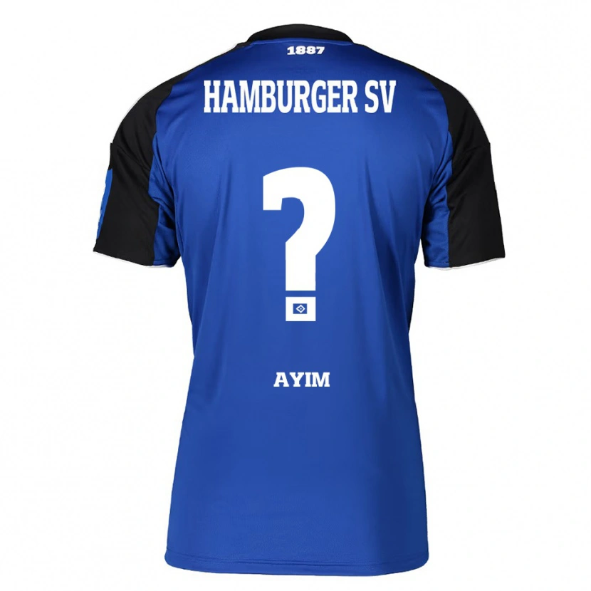 Danxen Niño Camiseta Andi Ayim #0 Azul Negro 2ª Equipación 2025/26 La Camisa México