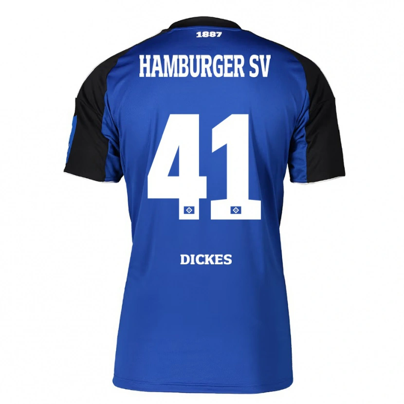 Danxen Niño Camiseta Fernando Dickes #41 Azul Negro 2ª Equipación 2025/26 La Camisa México