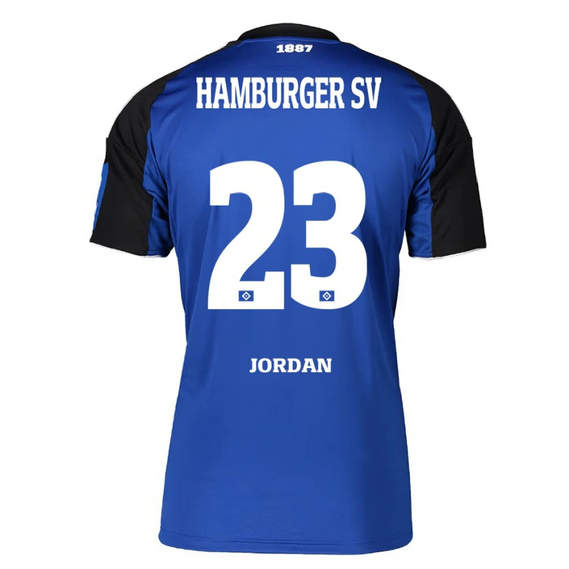 Danxen Niño Camiseta Dominik Jordan #23 Azul Negro 2ª Equipación 2025/26 La Camisa México