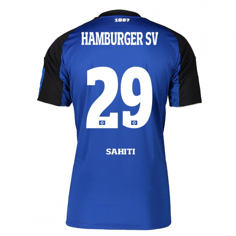 Danxen Niño Camiseta Emir Sahiti #29 Azul Negro 2ª Equipación 2025/26 La Camisa México