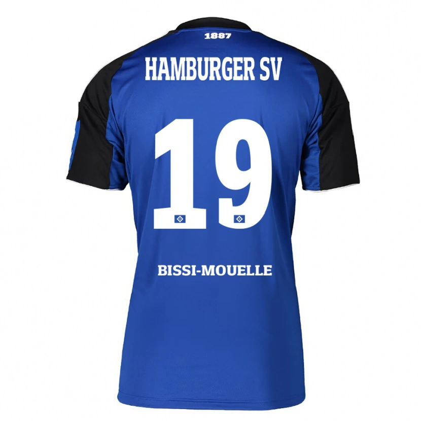 Danxen Niño Camiseta Jason Bissi-Mouelle #19 Azul Negro 2ª Equipación 2025/26 La Camisa México