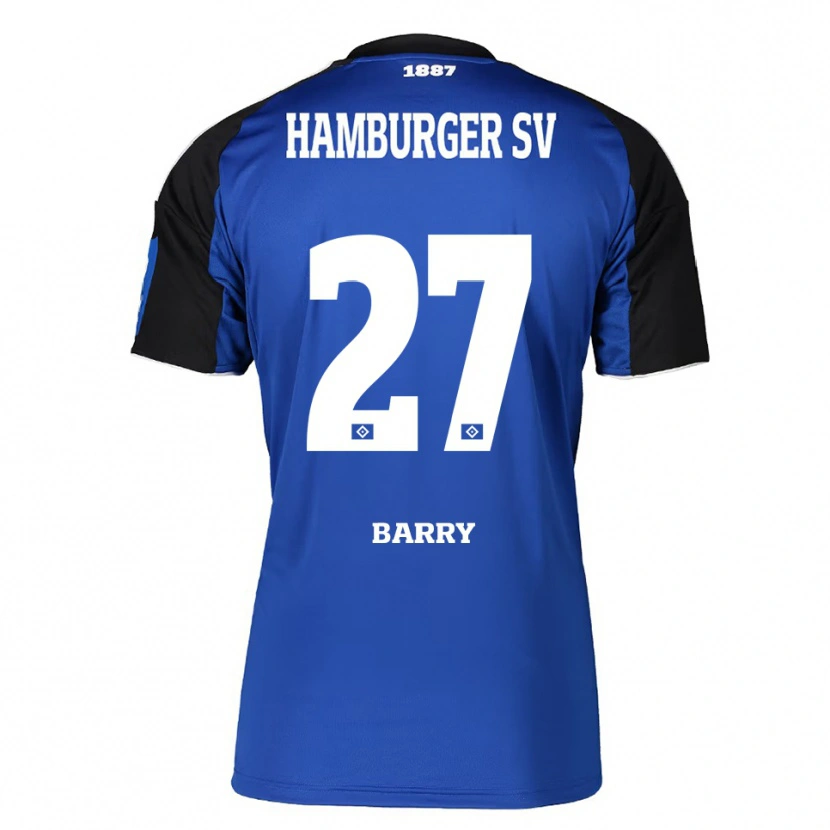 Danxen Niño Camiseta Alpha Barry #27 Azul Negro 2ª Equipación 2025/26 La Camisa México