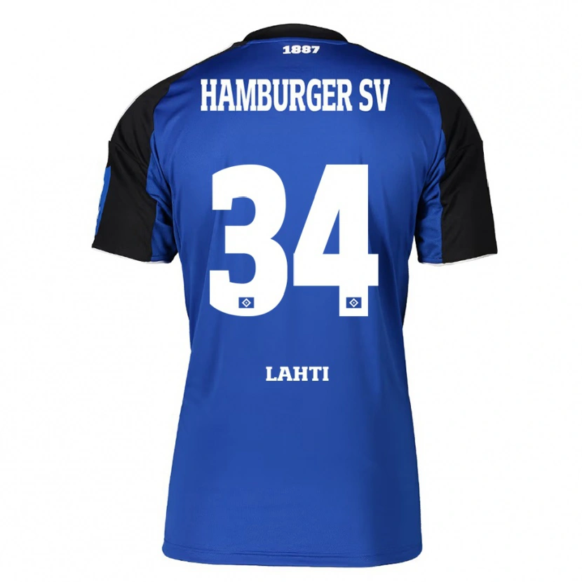 Danxen Niño Camiseta Elias Lahti #34 Azul Negro 2ª Equipación 2025/26 La Camisa México