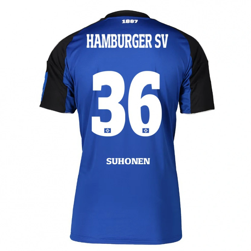 Danxen Niño Camiseta Anssi Suhonen #36 Azul Negro 2ª Equipación 2025/26 La Camisa México