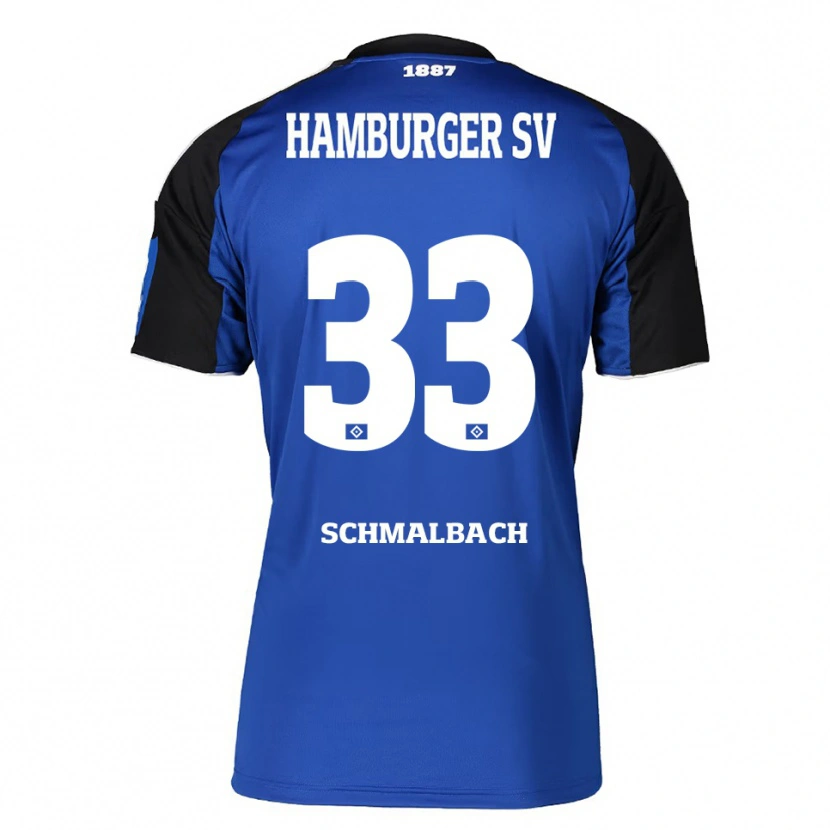 Danxen Niño Camiseta Sebastian Schmalbach #33 Azul Negro 2ª Equipación 2025/26 La Camisa México
