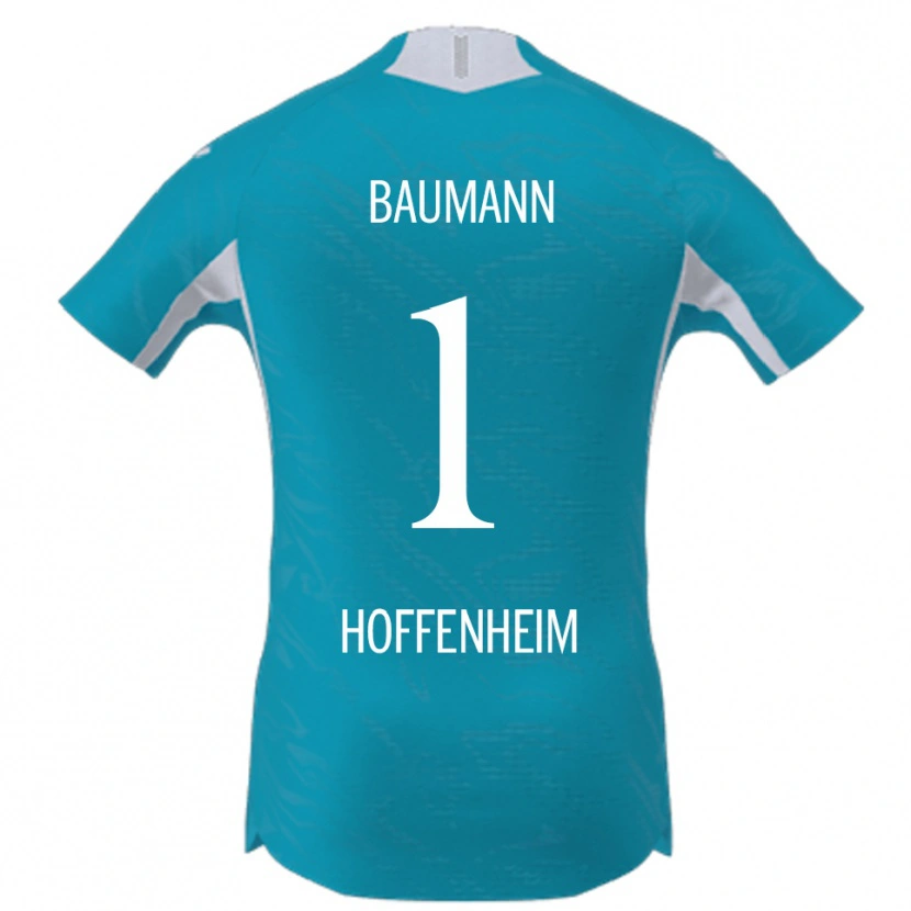 Danxen Niño Camiseta Oliver Baumann #1 Azul Cielo 2ª Equipación 2025/26 La Camisa México