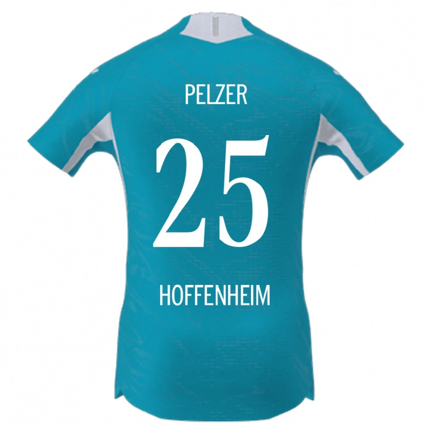 Danxen Niño Camiseta Gianluca Pelzer #25 Azul Cielo 2ª Equipación 2025/26 La Camisa México