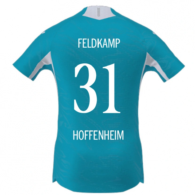 Danxen Niño Camiseta Jana Feldkamp #31 Azul Cielo 2ª Equipación 2025/26 La Camisa México