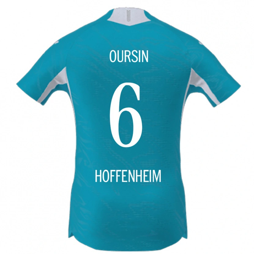 Danxen Niño Camiseta Fredrik Oursin #6 Azul Cielo 2ª Equipación 2025/26 La Camisa México