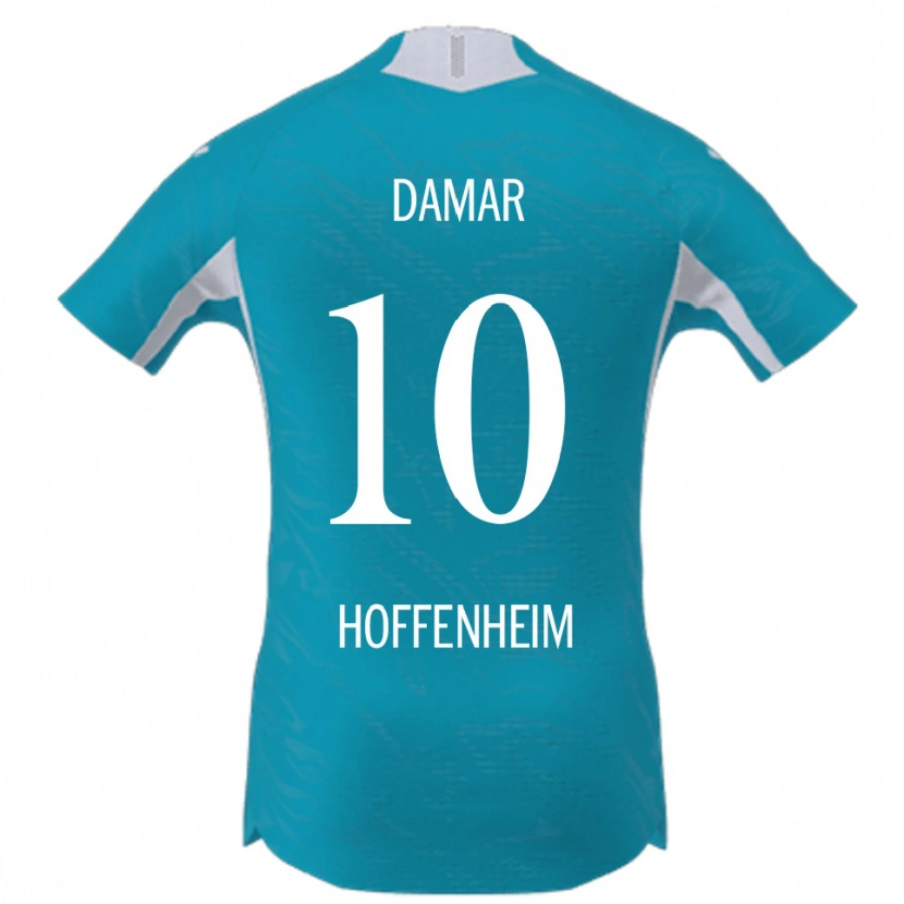 Danxen Niño Camiseta Muhammed Damar #10 Azul Cielo 2ª Equipación 2025/26 La Camisa México