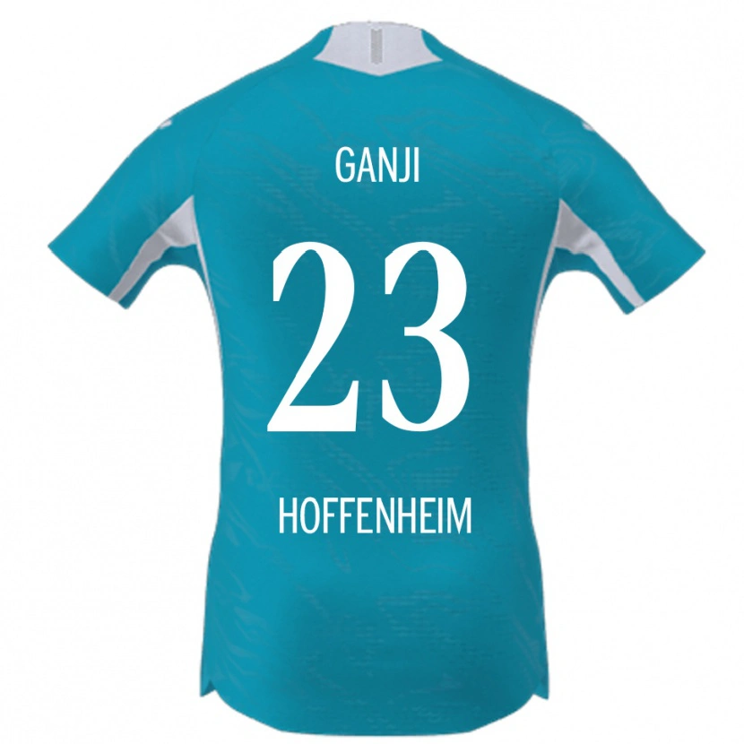 Danxen Niño Camiseta Leon Ganji #23 Azul Cielo 2ª Equipación 2025/26 La Camisa México