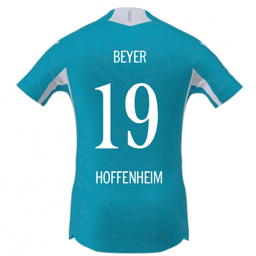 Danxen Niño Camiseta Julian Beyer #19 Azul Cielo 2ª Equipación 2025/26 La Camisa México