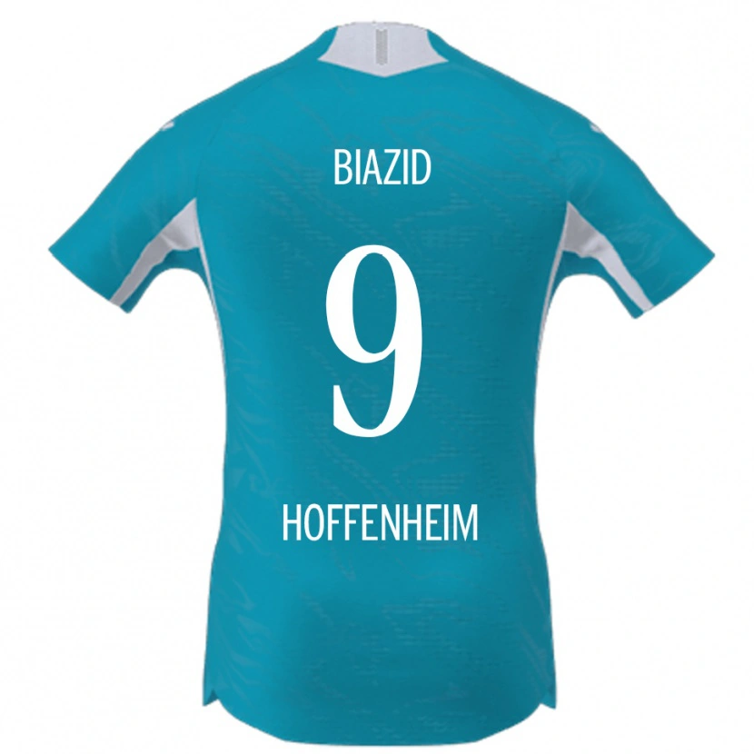 Danxen Niño Camiseta Zain Biazid #9 Azul Cielo 2ª Equipación 2025/26 La Camisa México