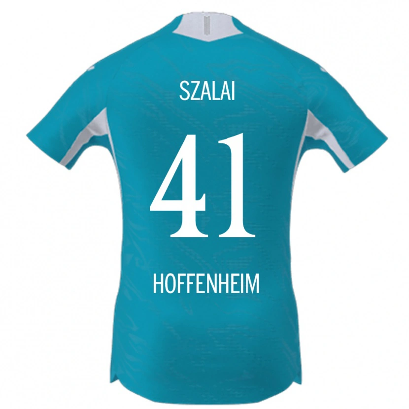 Danxen Niño Camiseta Attila Szalai #41 Azul Cielo 2ª Equipación 2025/26 La Camisa México