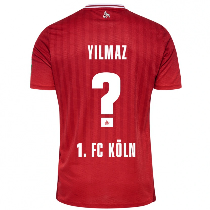 Danxen Niño Camiseta Abdul-Malik Yilmaz #0 Rojo Blanco 2ª Equipación 2025/26 La Camisa México