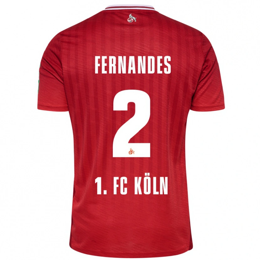 Danxen Niño Camiseta Tyron Fernandes #2 Rojo Blanco 2ª Equipación 2025/26 La Camisa México