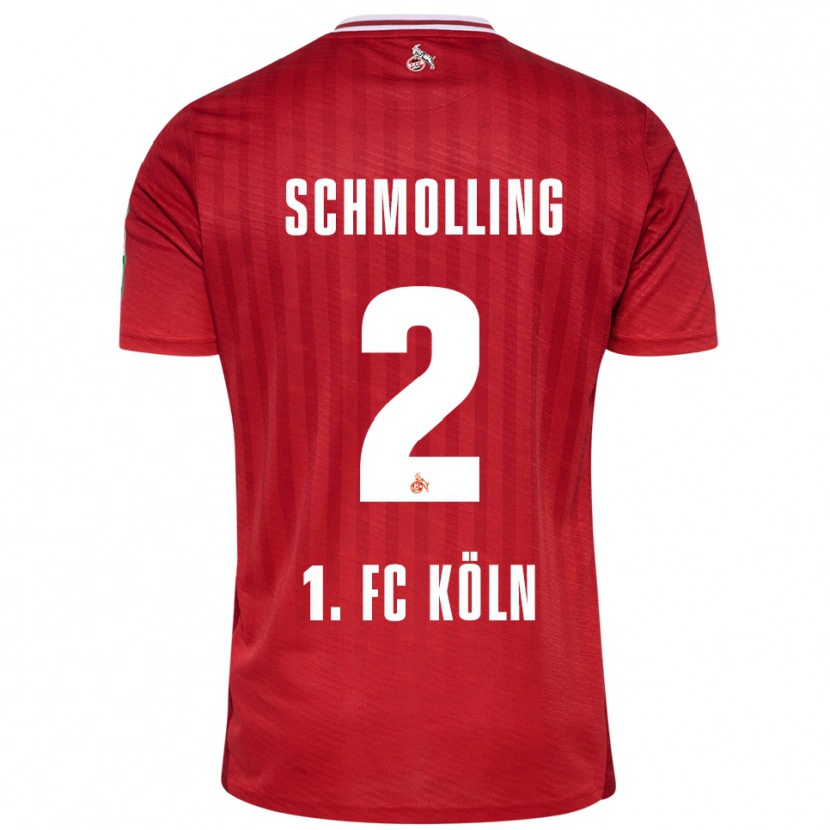 Danxen Niño Camiseta Viktor Schmolling #2 Rojo Blanco 2ª Equipación 2025/26 La Camisa México