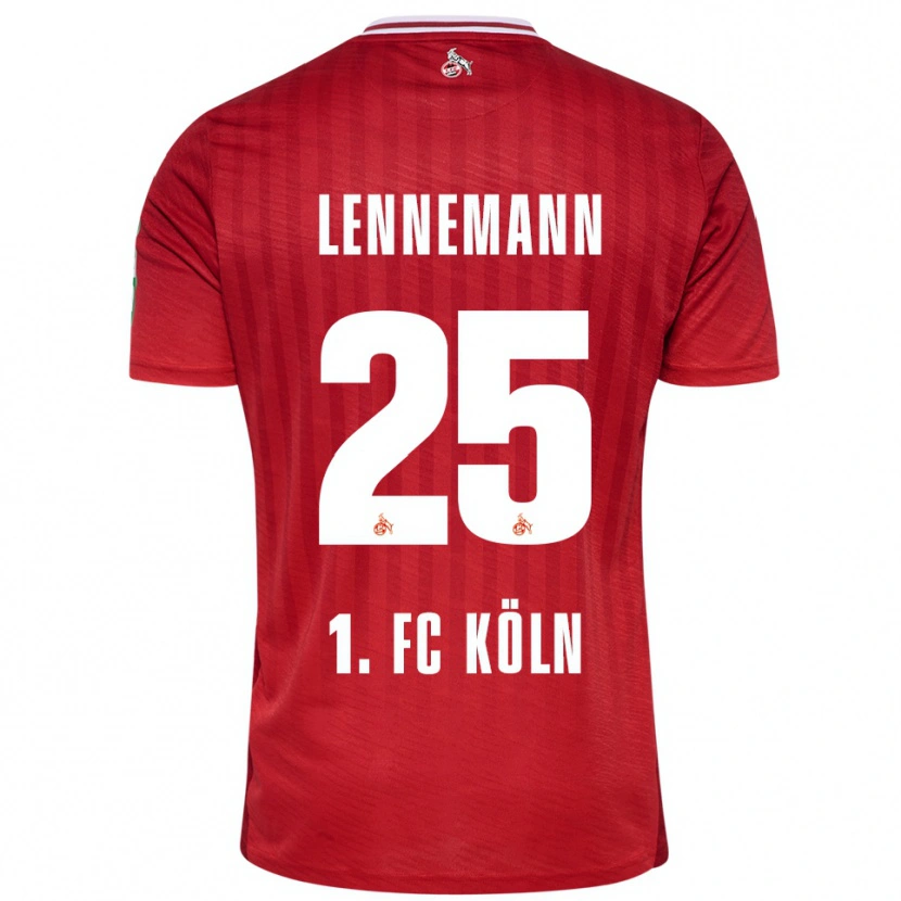 Danxen Niño Camiseta Bernie Lennemann #25 Rojo Blanco 2ª Equipación 2025/26 La Camisa México