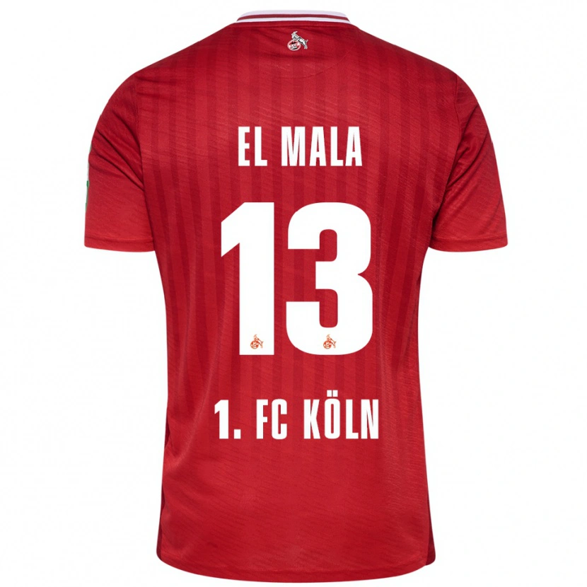 Danxen Niño Camiseta Said El Mala #13 Rojo Blanco 2ª Equipación 2025/26 La Camisa México