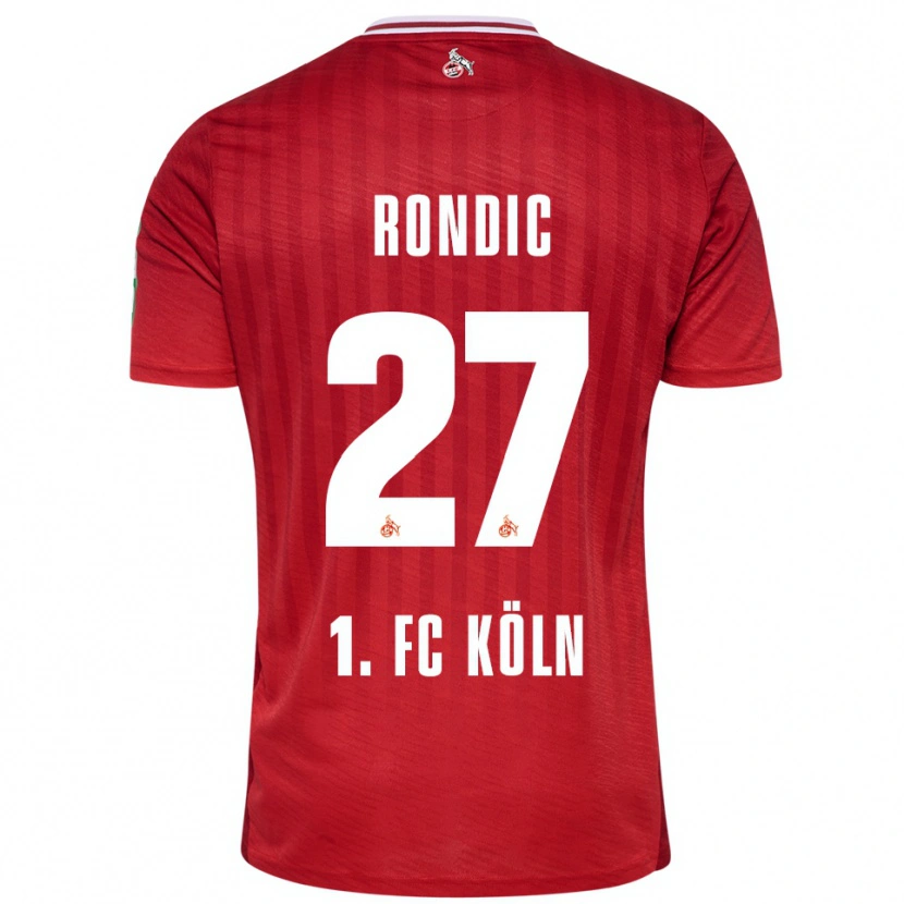 Danxen Niño Camiseta Imad Rondic #27 Rojo Blanco 2ª Equipación 2025/26 La Camisa México