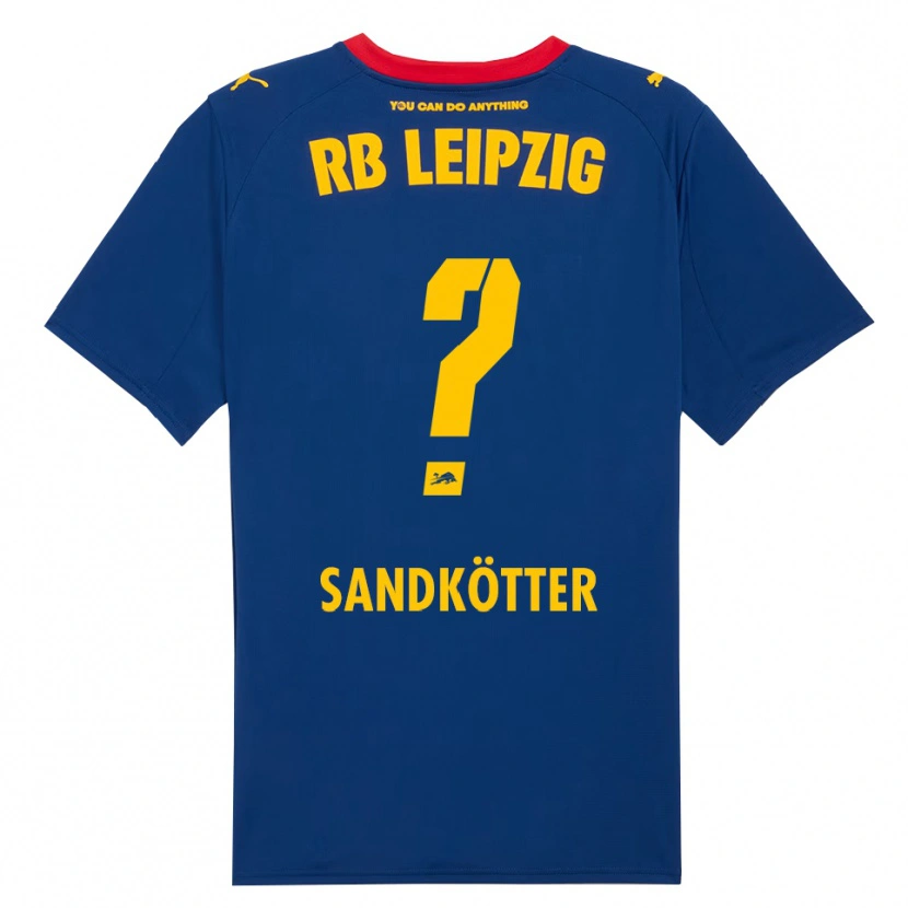 Danxen Niño Camiseta Constantin Sandkötter #0 Marino Rojo 2ª Equipación 2025/26 La Camisa México