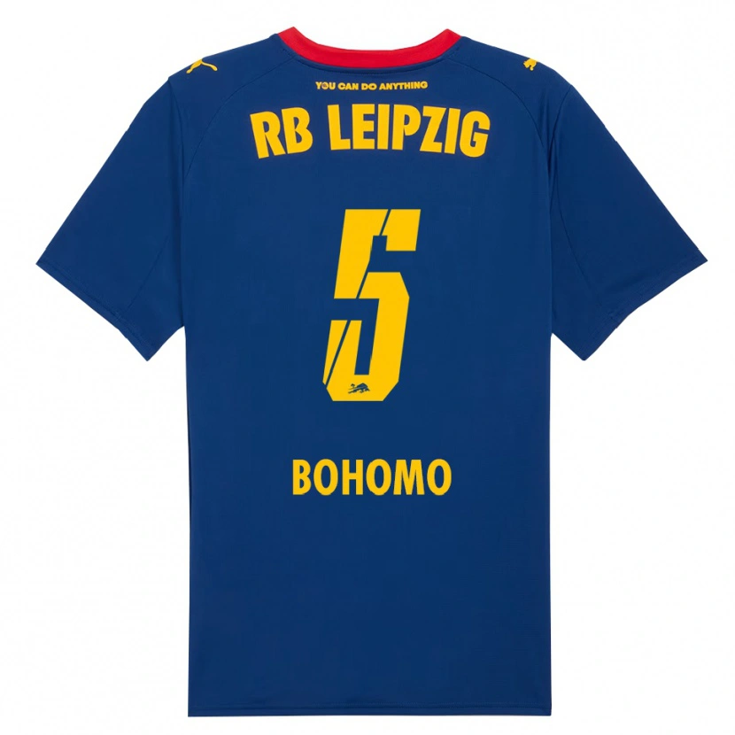 Danxen Niño Camiseta Allan Bohomo #5 Marino Rojo 2ª Equipación 2025/26 La Camisa México