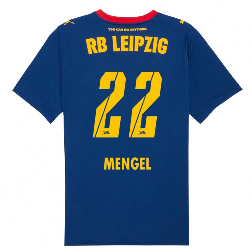 Danxen Niño Camiseta Luca Mengel #22 Marino Rojo 2ª Equipación 2025/26 La Camisa México