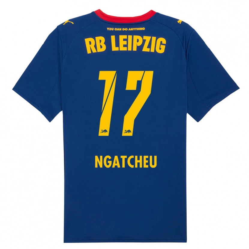 Danxen Niño Camiseta Yohan Ngatcheu #17 Marino Rojo 2ª Equipación 2025/26 La Camisa México
