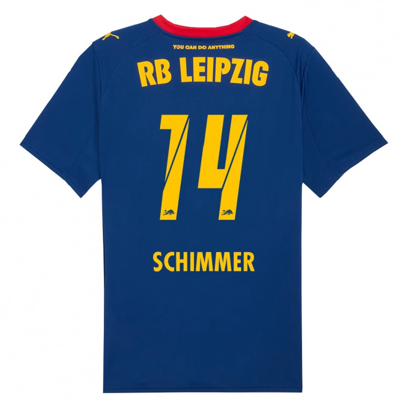 Danxen Niño Camiseta Marleen Schimmer #14 Marino Rojo 2ª Equipación 2025/26 La Camisa México