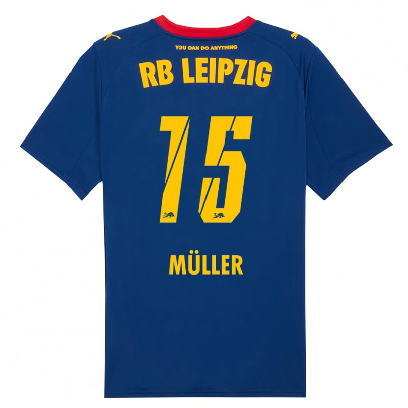 Danxen Niño Camiseta Hannes Müller #15 Marino Rojo 2ª Equipación 2025/26 La Camisa México