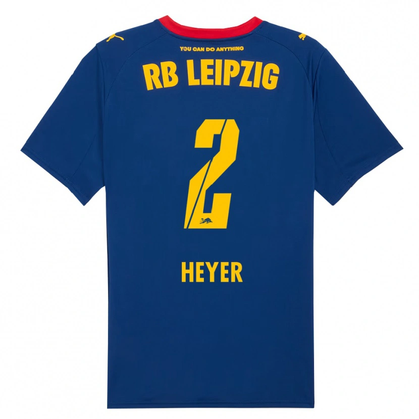 Danxen Niño Camiseta Friedrich Heyer #2 Marino Rojo 2ª Equipación 2025/26 La Camisa México