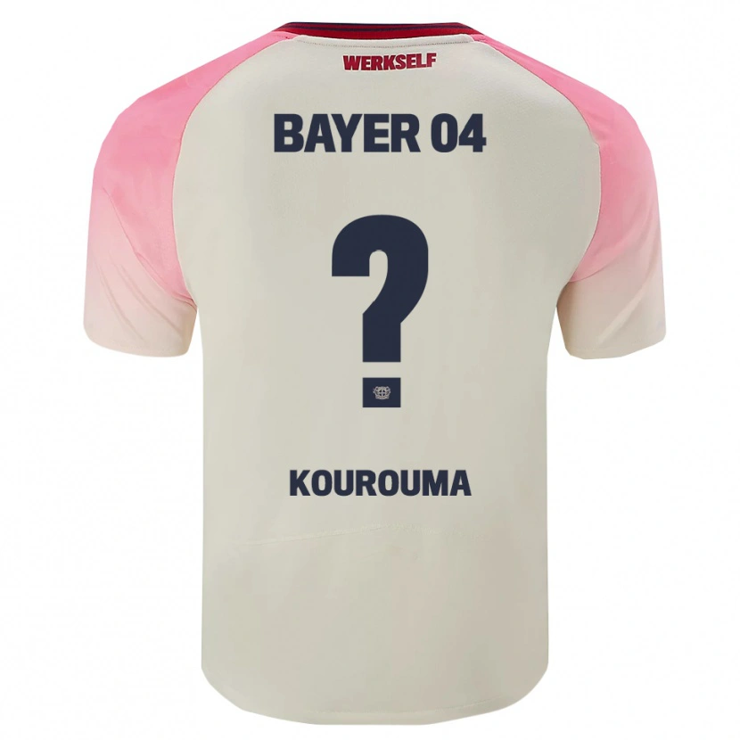 Danxen Niño Camiseta Fakouman Kourouma #0 Rosa Blanquecino 2ª Equipación 2025/26 La Camisa México