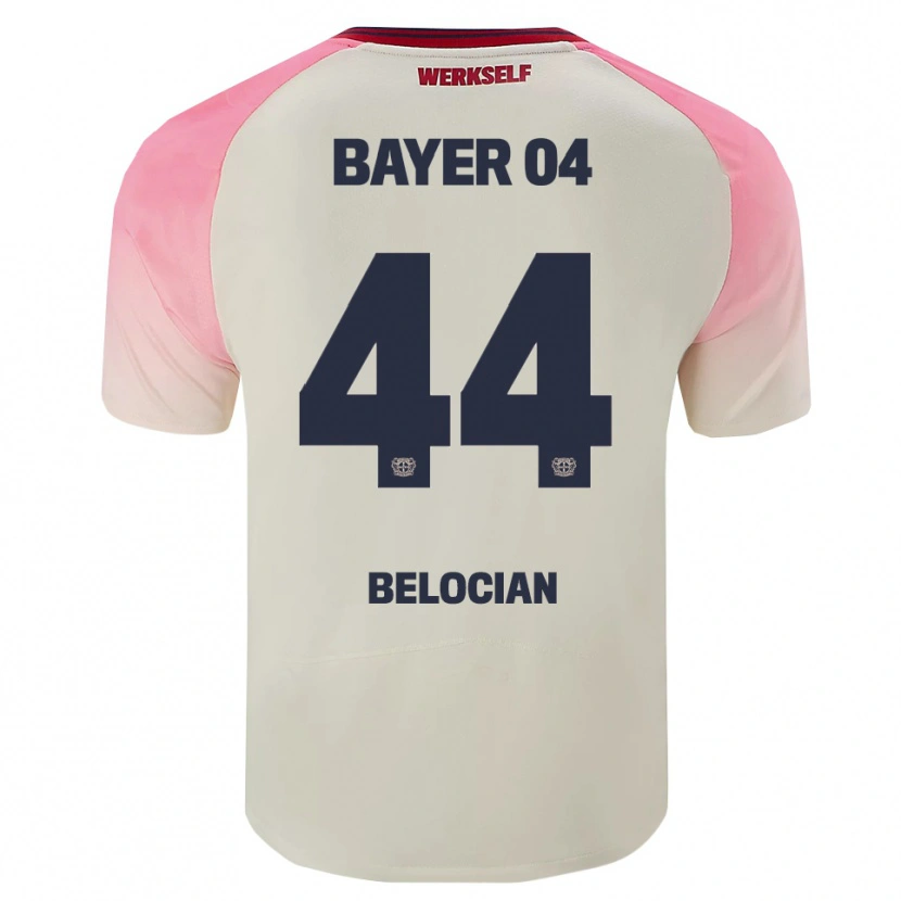 Danxen Niño Camiseta Jeanuël Belocian #44 Rosa Blanquecino 2ª Equipación 2025/26 La Camisa México