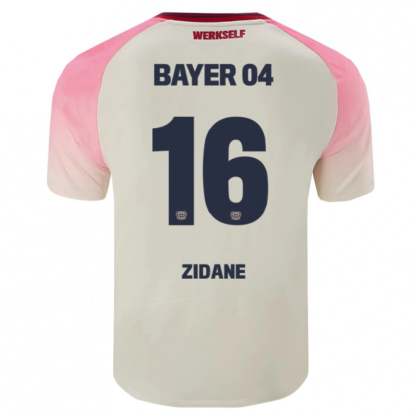 Danxen Niño Camiseta Rayan Zidane #16 Rosa Blanquecino 2ª Equipación 2025/26 La Camisa México