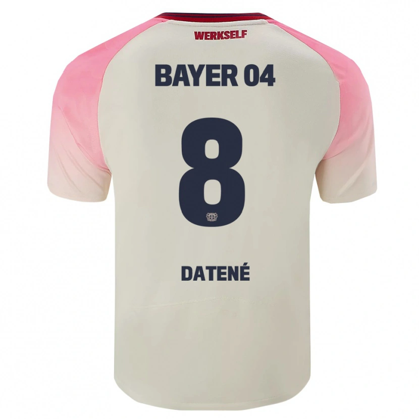 Danxen Niño Camiseta Elia Datené #8 Rosa Blanquecino 2ª Equipación 2025/26 La Camisa México