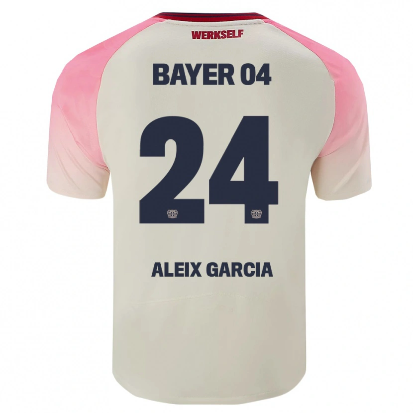Danxen Niño Camiseta Aleix García #24 Rosa Blanquecino 2ª Equipación 2025/26 La Camisa México