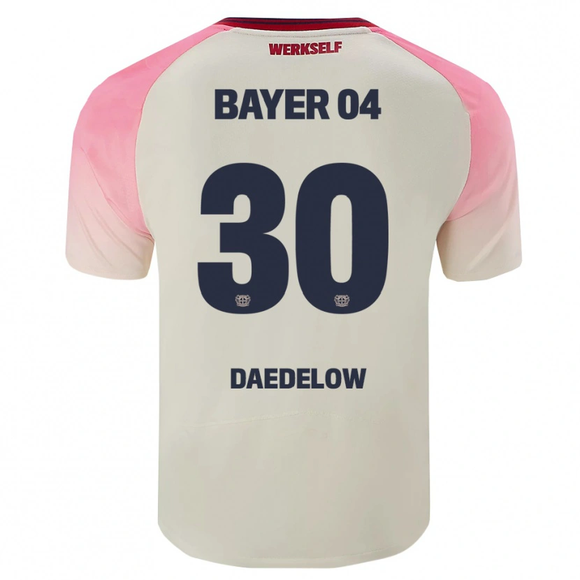 Danxen Niño Camiseta Ida Daedelow #30 Rosa Blanquecino 2ª Equipación 2025/26 La Camisa México