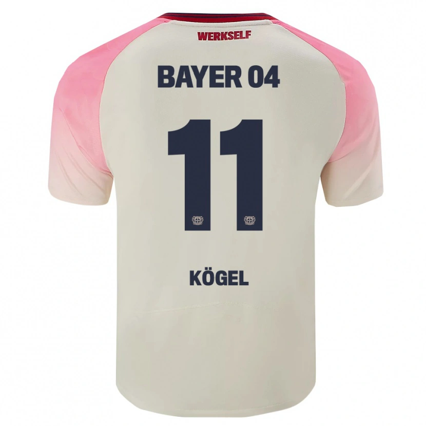 Danxen Niño Camiseta Kristin Kögel #11 Rosa Blanquecino 2ª Equipación 2025/26 La Camisa México