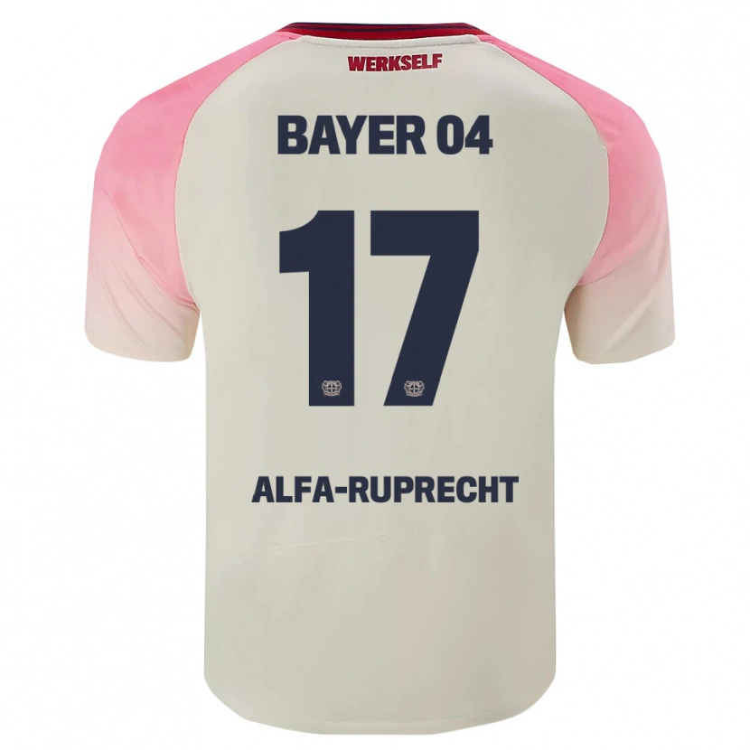 Danxen Niño Camiseta Farid Alfa-Ruprecht #17 Rosa Blanquecino 2ª Equipación 2025/26 La Camisa México