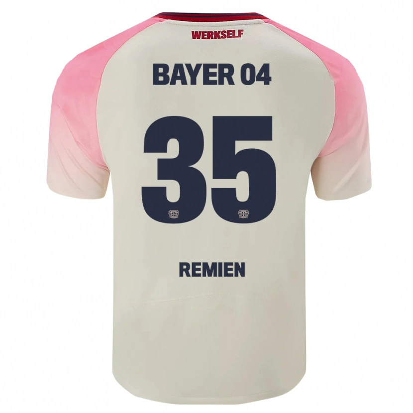 Danxen Niño Camiseta Louisa Remien #35 Rosa Blanquecino 2ª Equipación 2025/26 La Camisa México