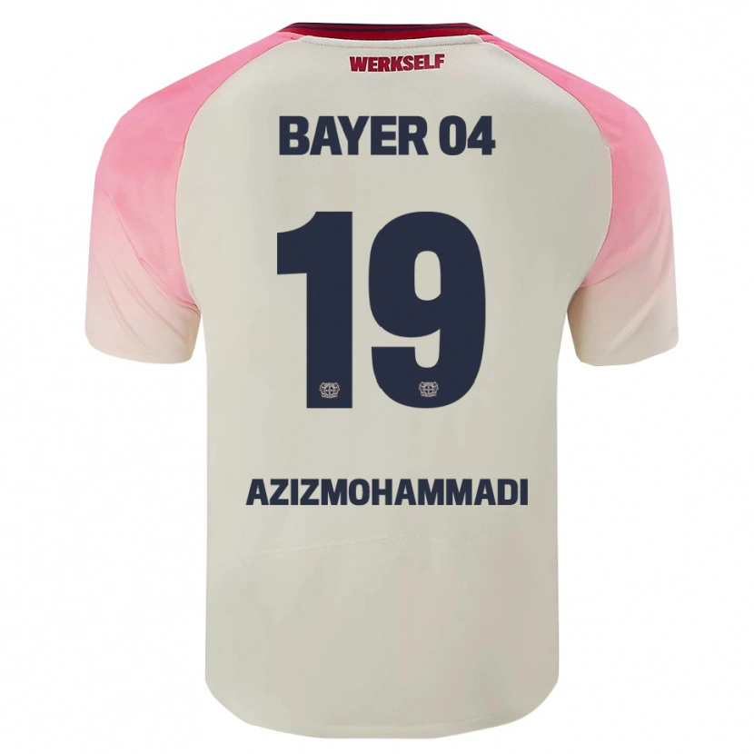 Danxen Niño Camiseta Mick Azizmohammadi #19 Rosa Blanquecino 2ª Equipación 2025/26 La Camisa México