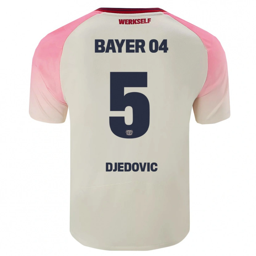 Danxen Niño Camiseta Melis Djedovic #5 Rosa Blanquecino 2ª Equipación 2025/26 La Camisa México