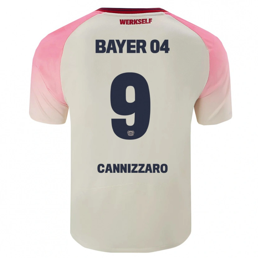 Danxen Niño Camiseta Simone Cannizzaro #9 Rosa Blanquecino 2ª Equipación 2025/26 La Camisa México
