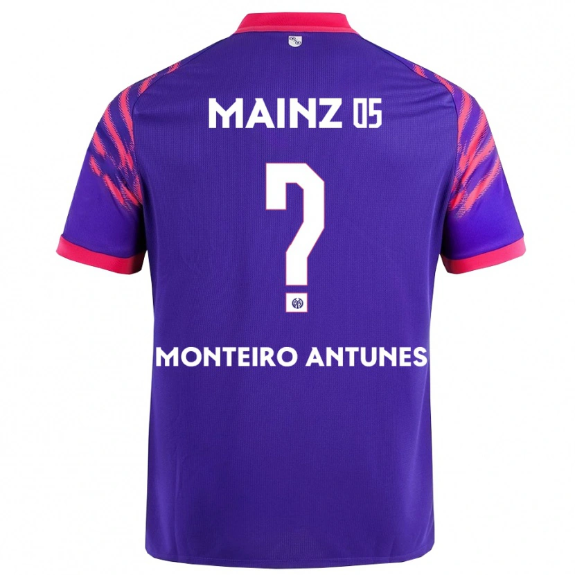 Danxen Niño Camiseta Rafael Monteiro Antunes #0 Marino Rosa 2ª Equipación 2025/26 La Camisa México