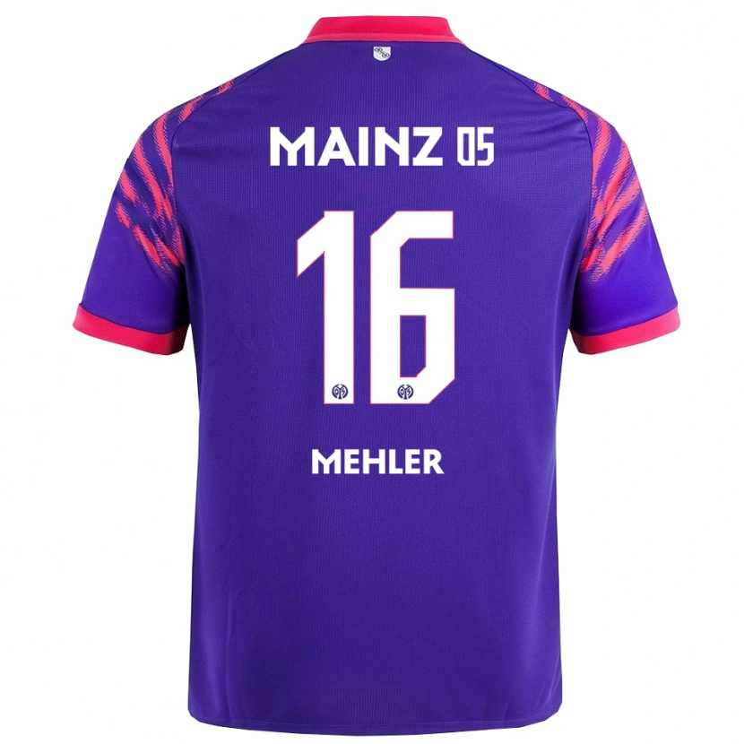 Danxen Niño Camiseta Melina Mehler #16 Marino Rosa 2ª Equipación 2025/26 La Camisa México