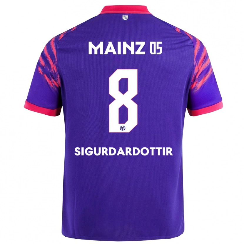 Danxen Niño Camiseta Heiðrún Sigurðardóttir #8 Marino Rosa 2ª Equipación 2025/26 La Camisa México