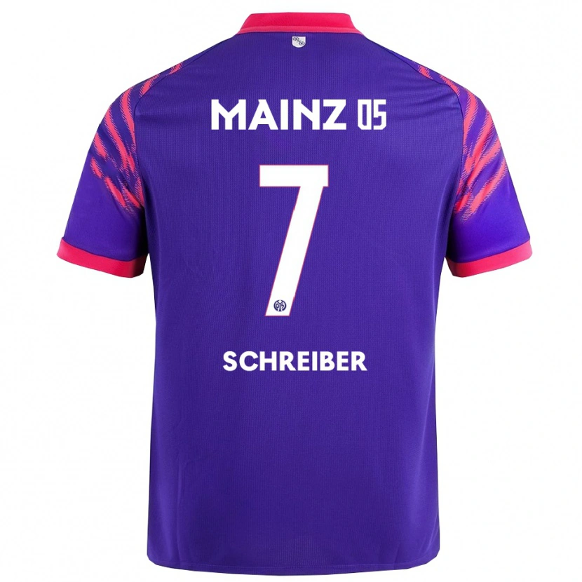 Danxen Niño Camiseta Philipp Schreiber #7 Marino Rosa 2ª Equipación 2025/26 La Camisa México